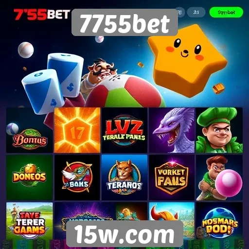 Diversidade de jogos disponíveis na 7755bet